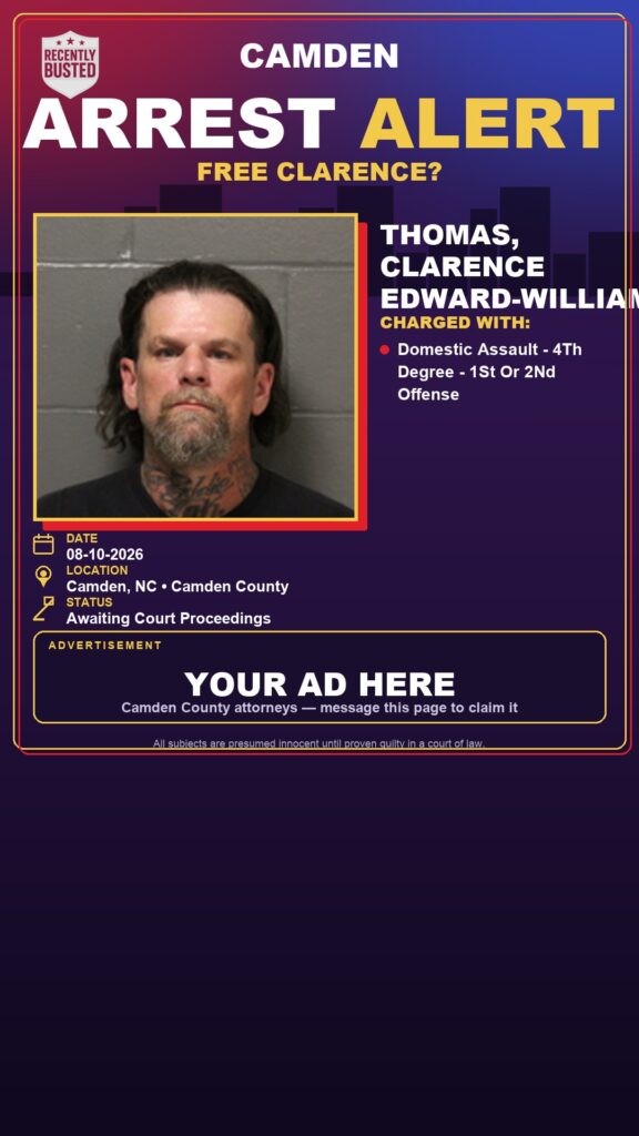 Arrest report — Thomas, Clarence Edward-william
