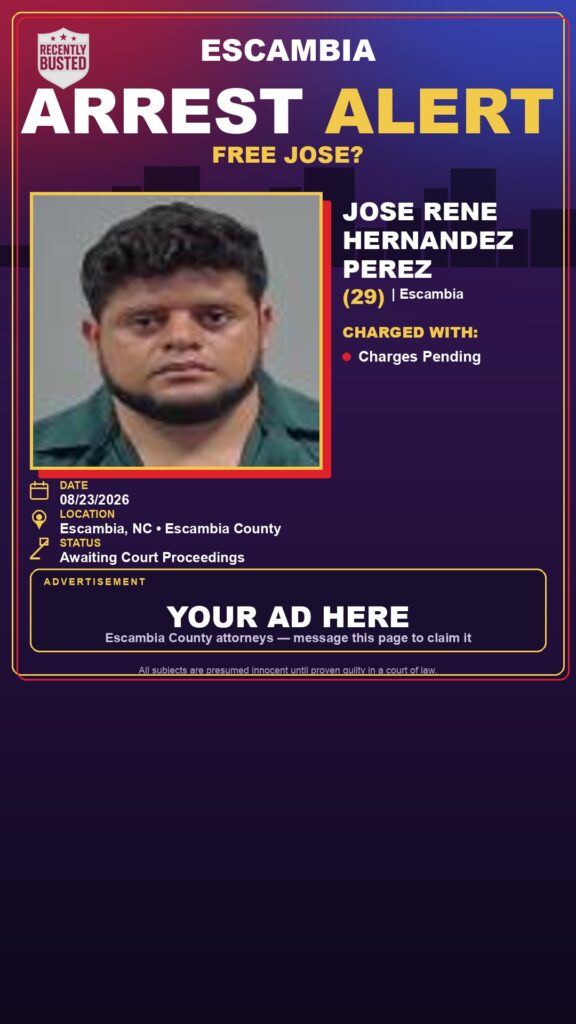 Arrest report - Jose Rene Hernandez Perez