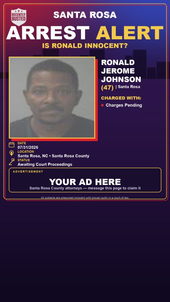 Booking photo of Ronald Jerome Johnson