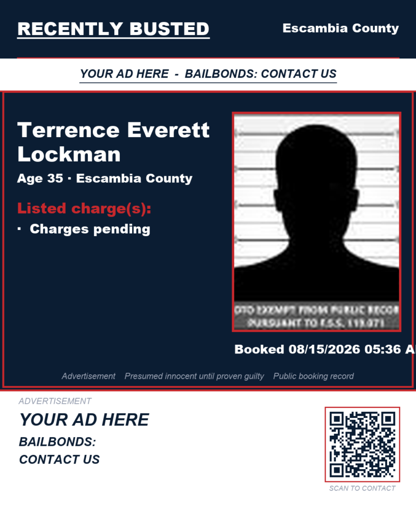 Arrest report - Terrence Everett Lockman