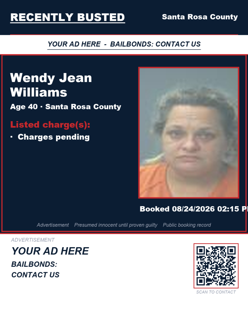 Arrest report — Wendy Jean Williams