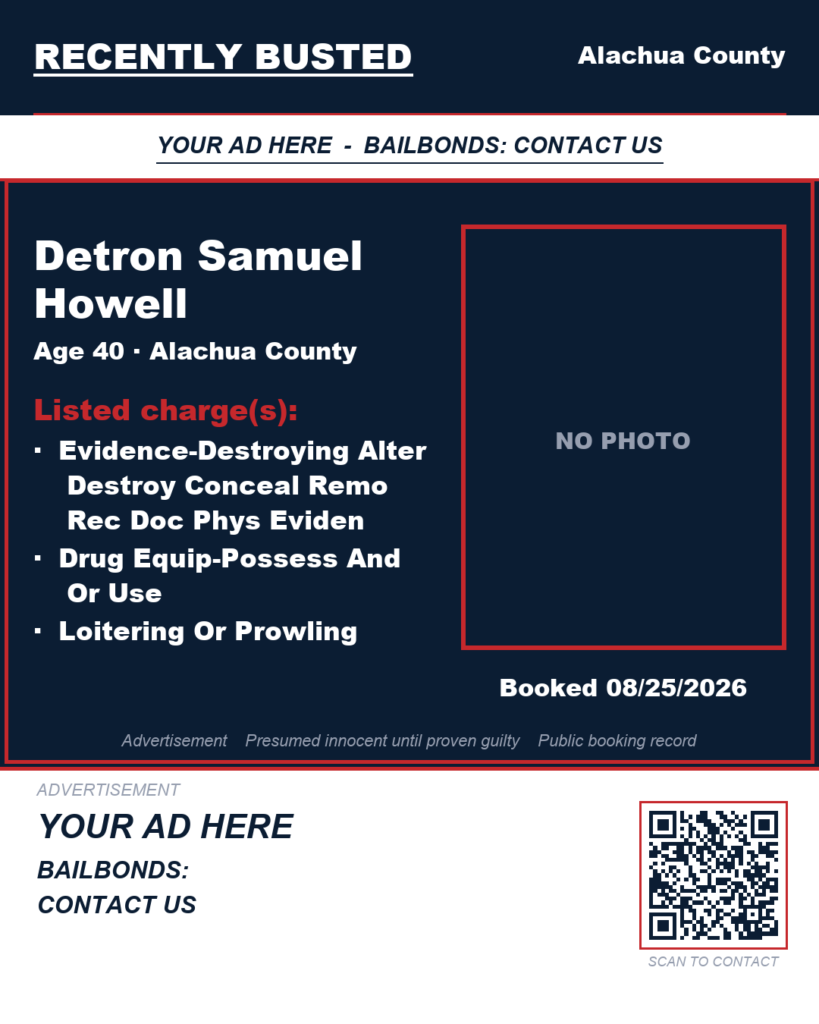 Arrest report — Detron Samuel Howell