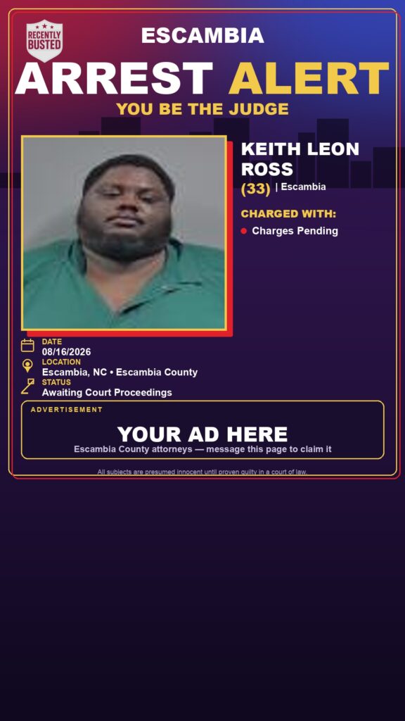 Arrest report - Keith Leon Ross