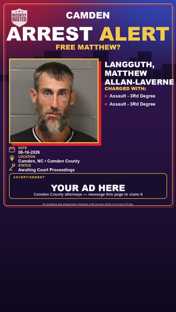 Arrest report — Langguth, Matthew Allan-laverne