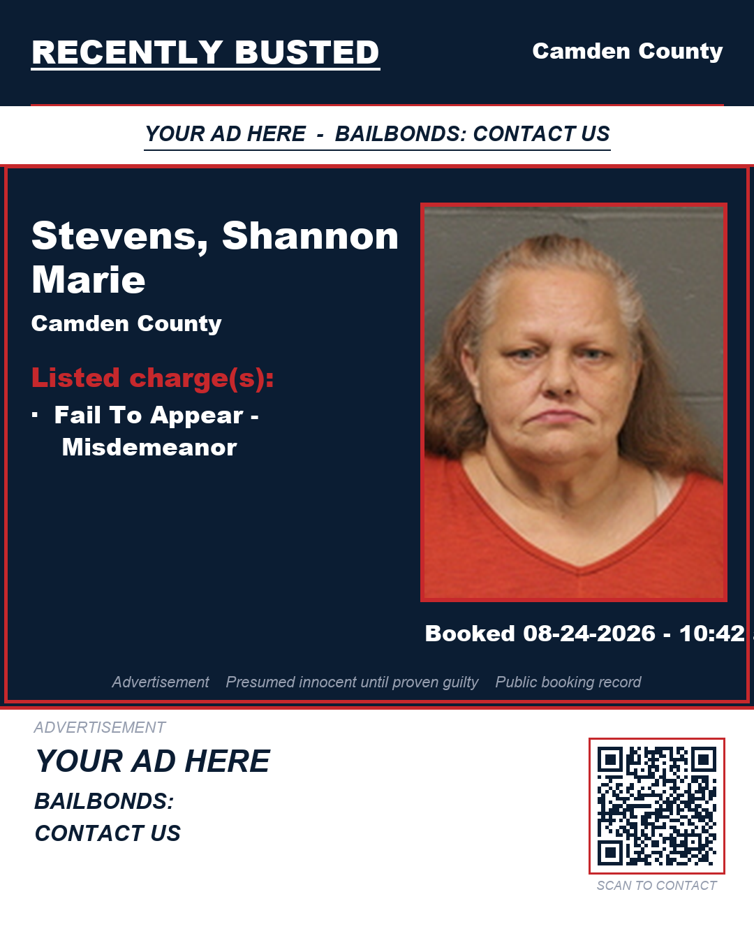 Arrest report - Stevens, Shannon Marie