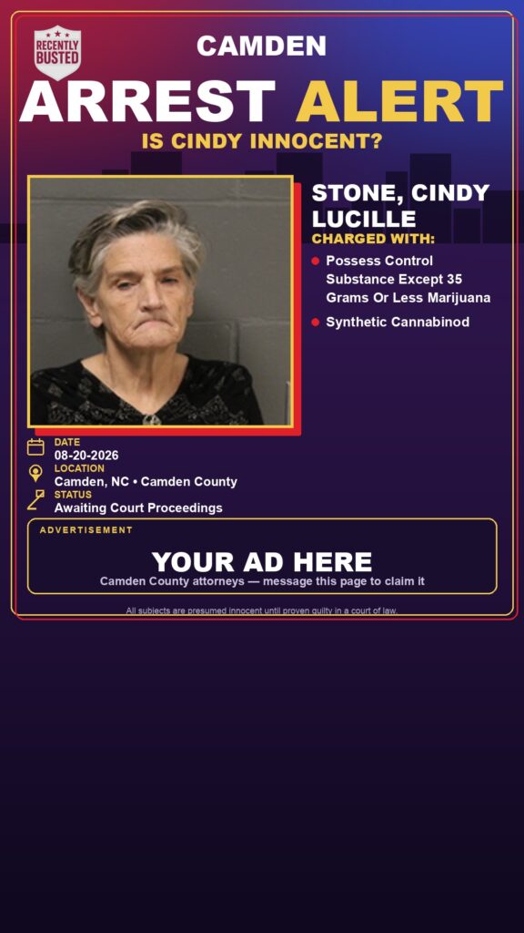 Arrest report — Stone, Cindy Lucille