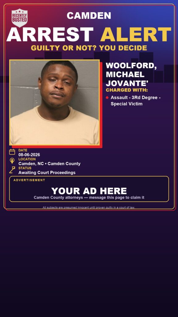 Arrest report — Woolford, Michael Jovante'