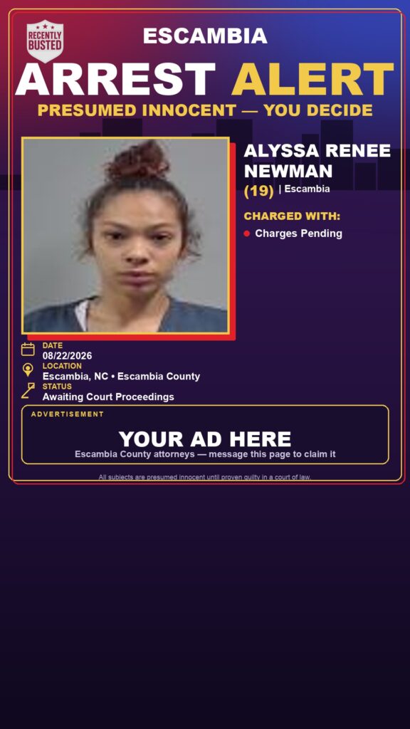 Arrest report - Alyssa Renee Newman
