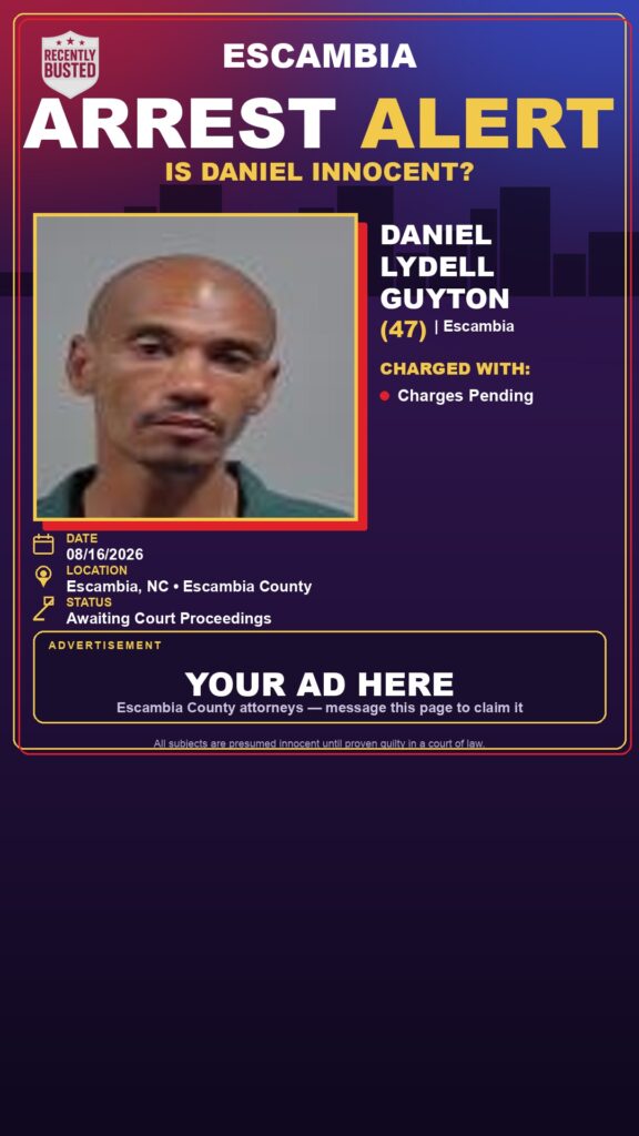Arrest report - Daniel Lydell Guyton