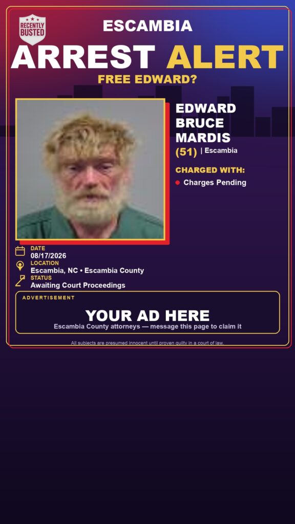 Arrest report - Edward Bruce Mardis