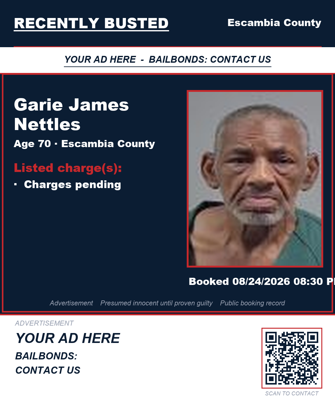 Arrest report - Garie James Nettles