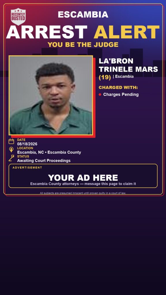 Arrest report - La’Bron Trinele Mars