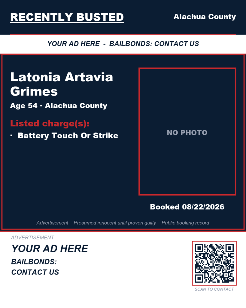 Arrest report — Latonia Artavia Grimes