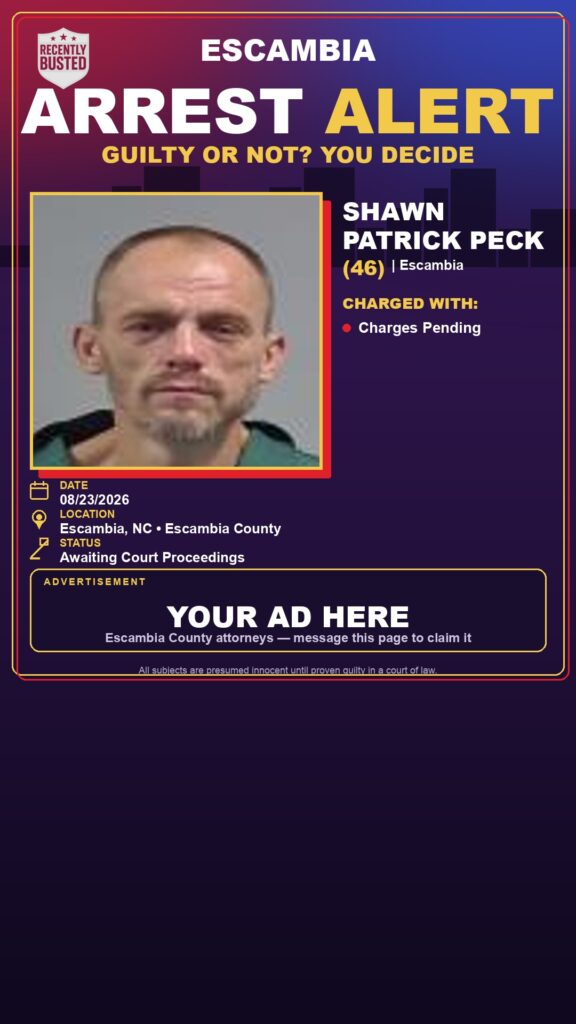 Arrest report - Shawn Patrick Peck