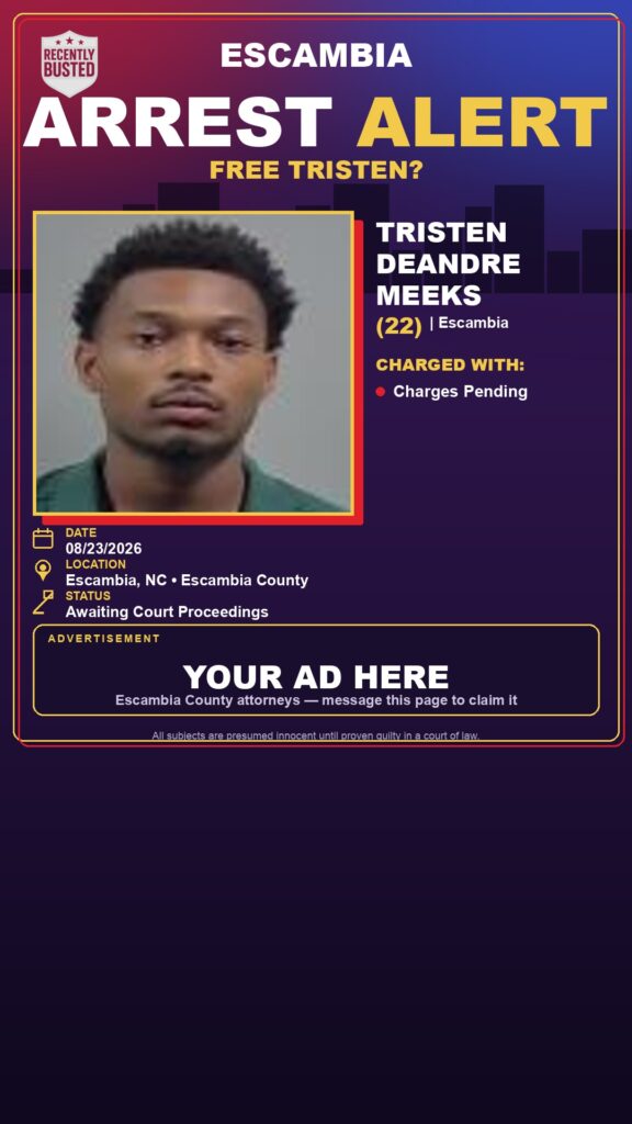 Arrest report - Tristen Deandre Meeks