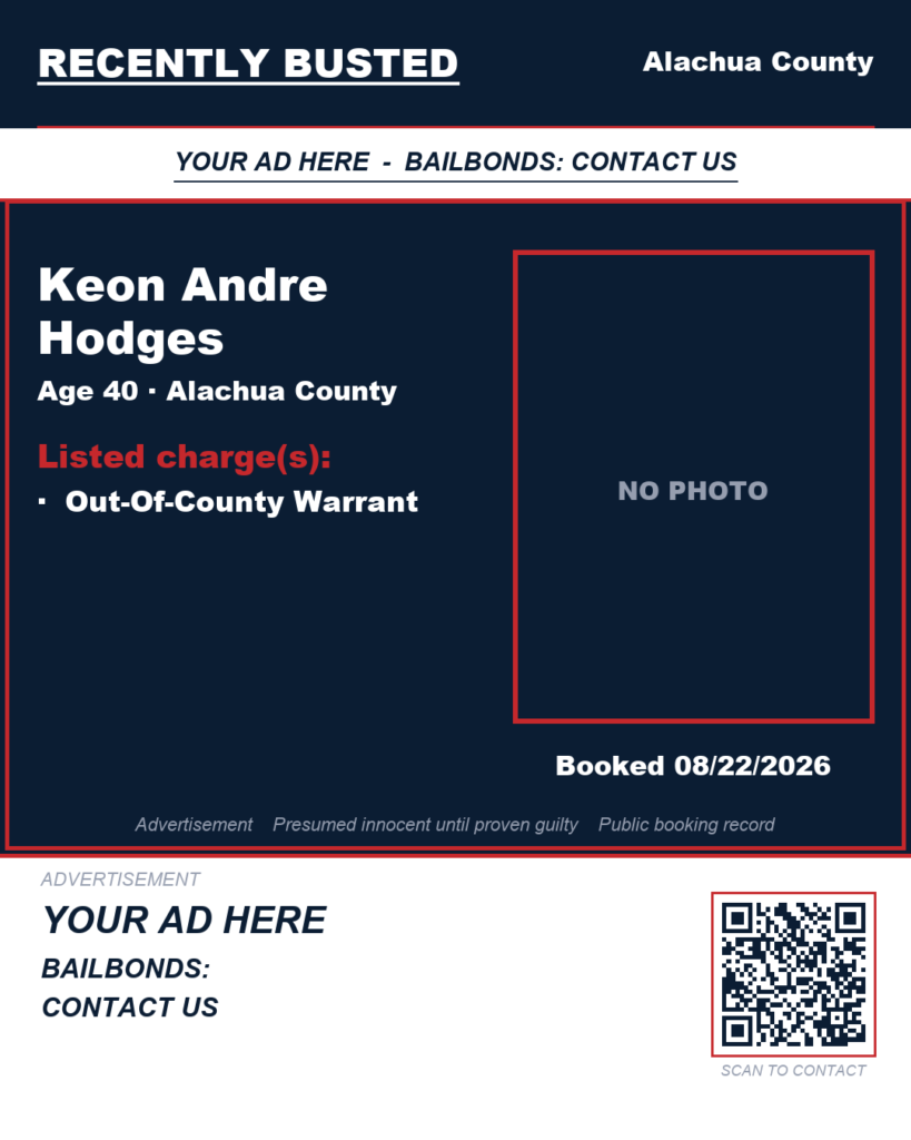 Arrest report — Keon Andre Hodges