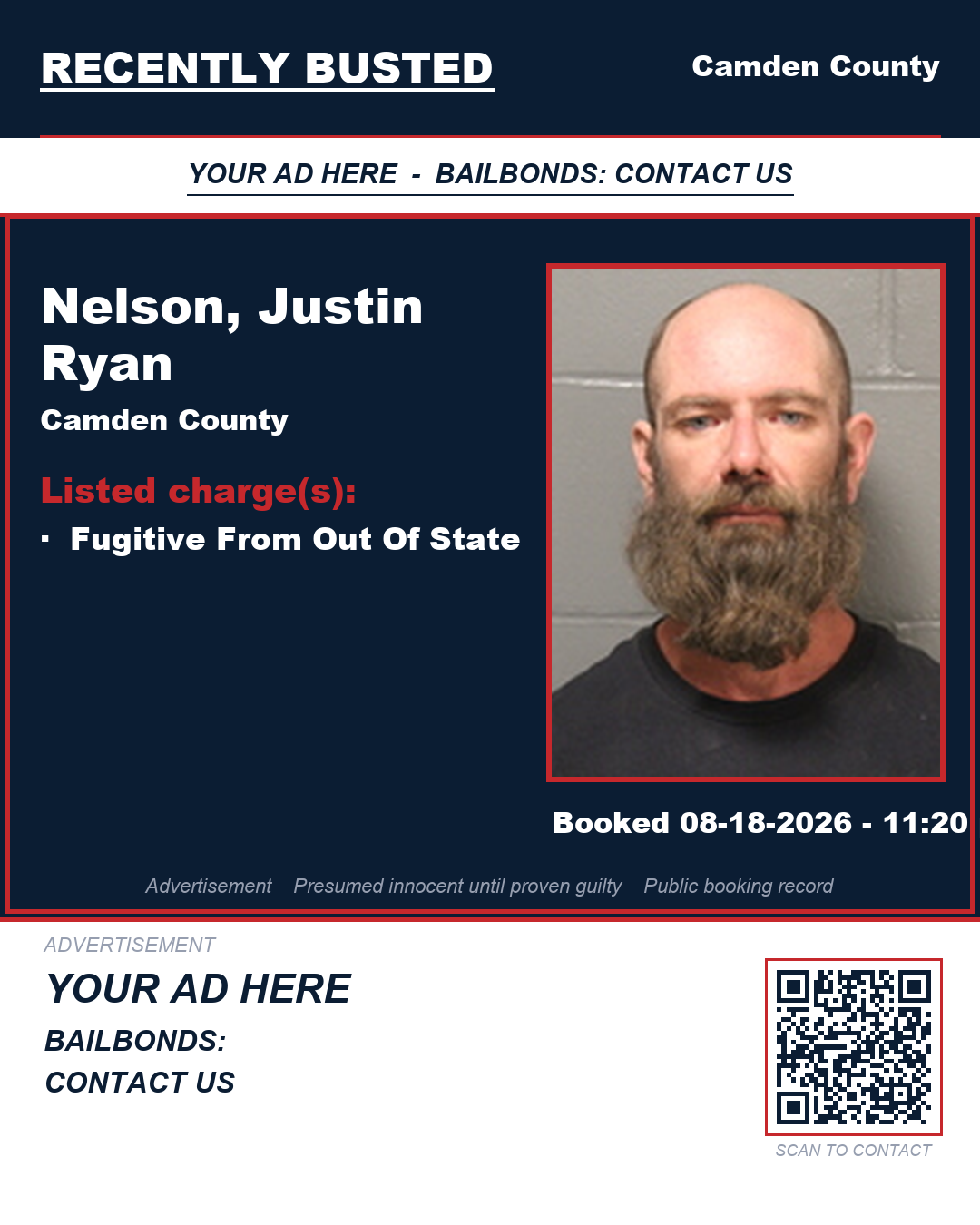 Arrest report - Nelson, Justin Ryan