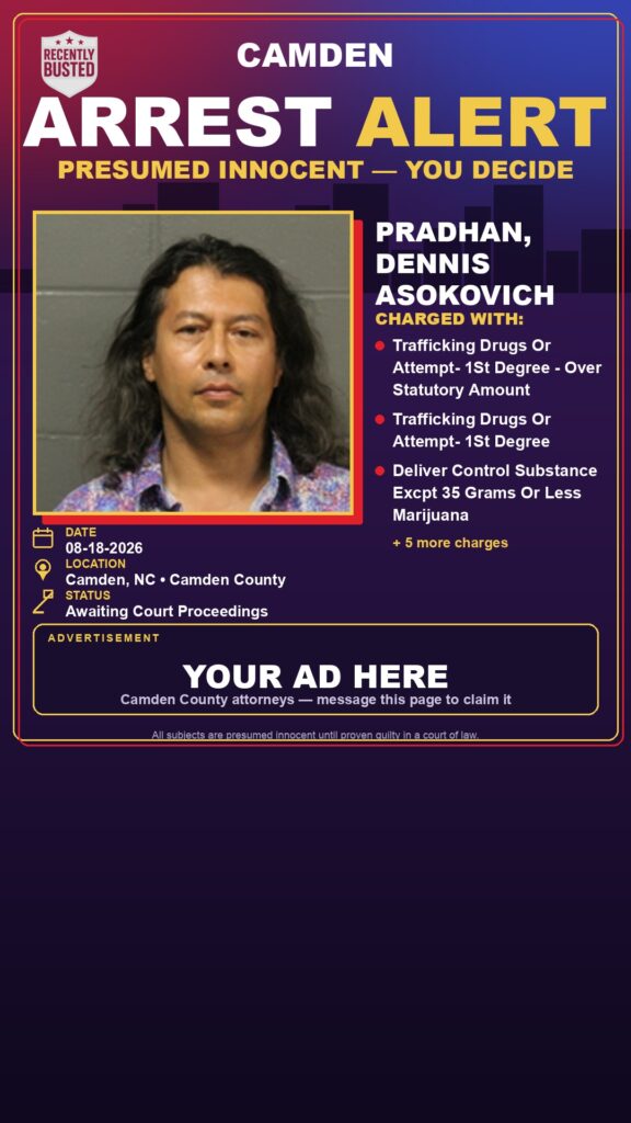 Arrest report — Pradhan, Dennis Asokovich