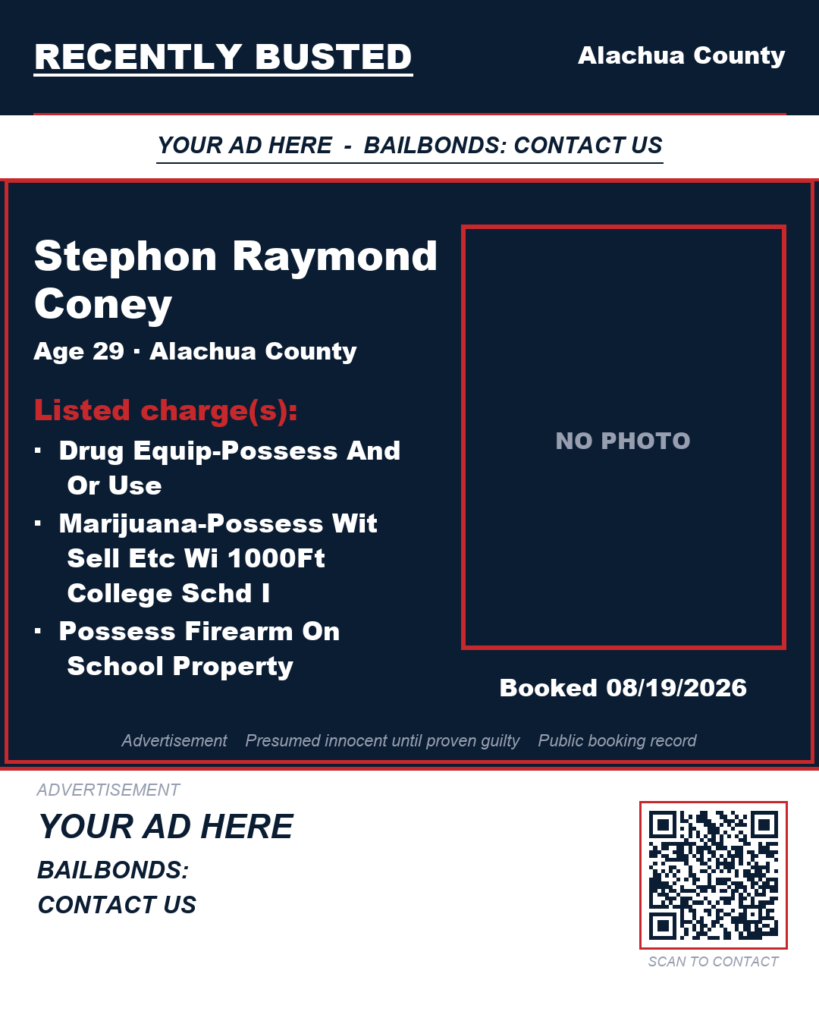 Arrest report — Stephon Raymond Coney