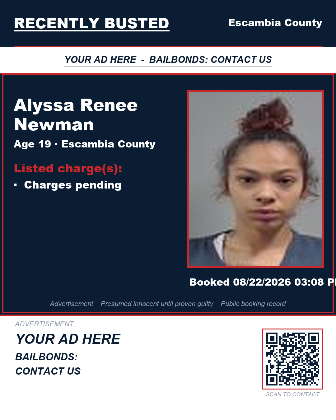 Arrest report - Alyssa Renee Newman