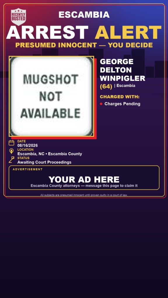 Arrest report - George Delton Winpigler