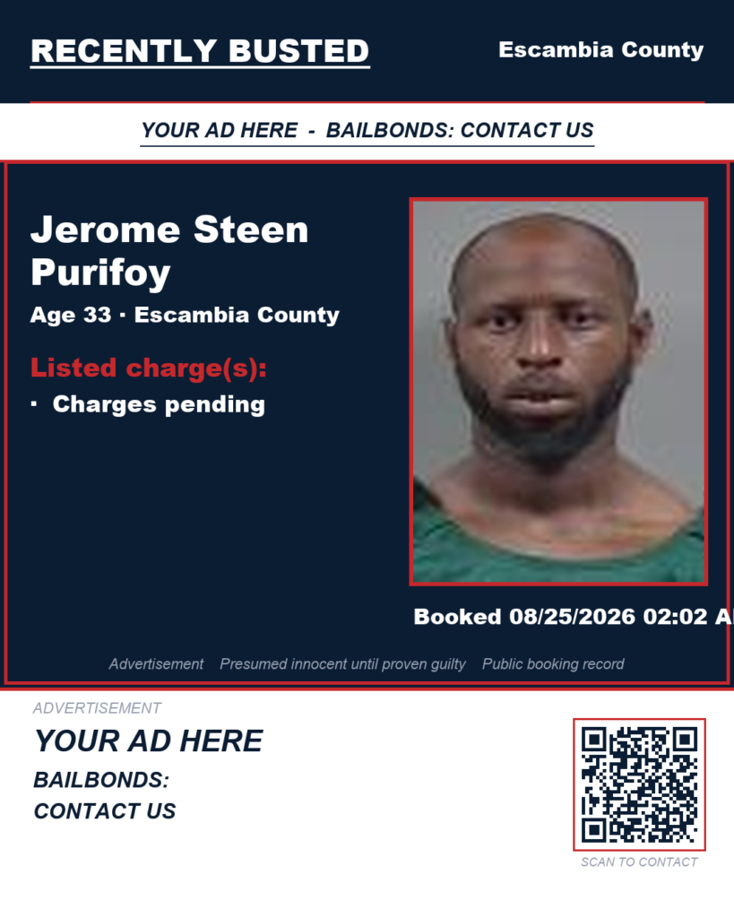 Arrest report - Jerome Steen Purifoy