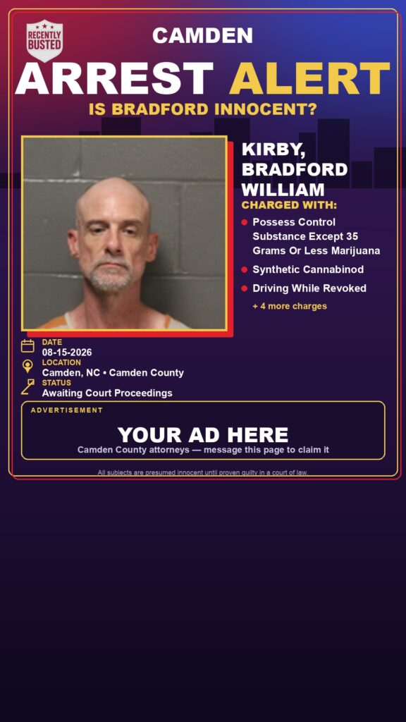 Arrest report — Kirby, Bradford William