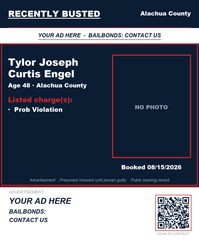 Arrest report — Tylor Joseph Curtis Engel