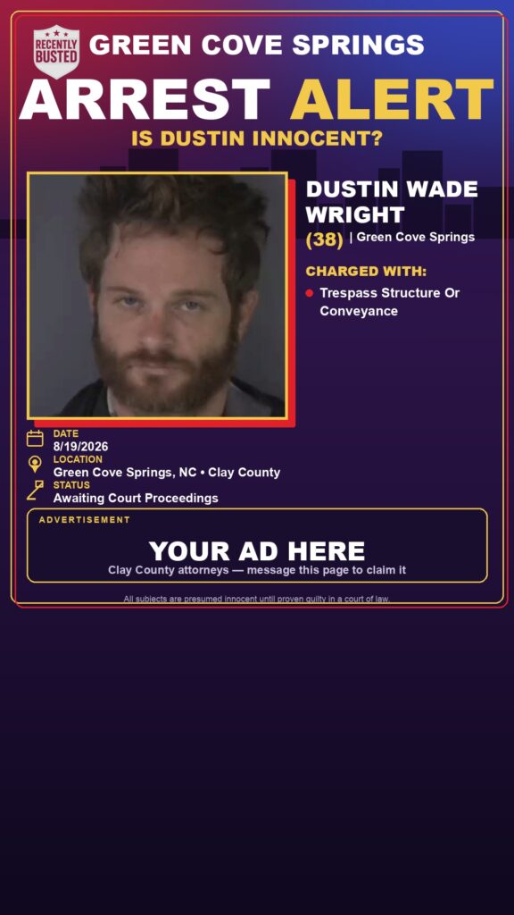 Arrest report — DUSTIN WADE WRIGHT