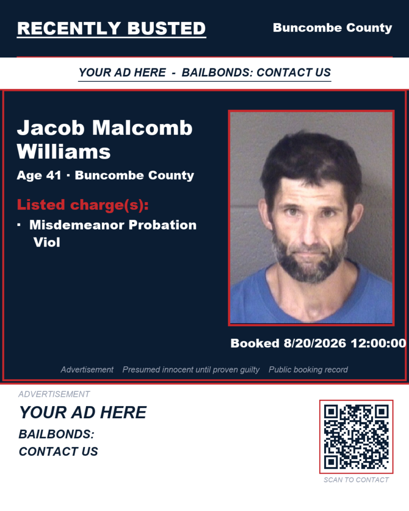 Arrest report - JACOB MALCOMB WILLIAMS