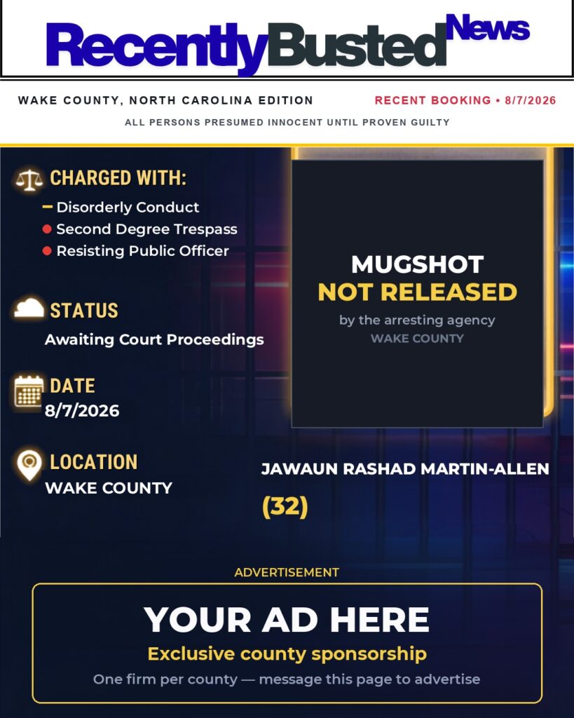 Arrest report — JAWAUN RASHAD MARTIN-ALLEN