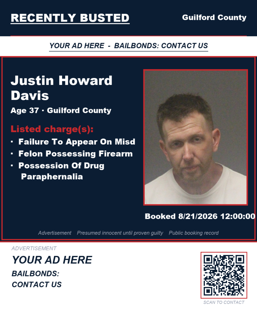 Arrest report - JUSTIN HOWARD DAVIS