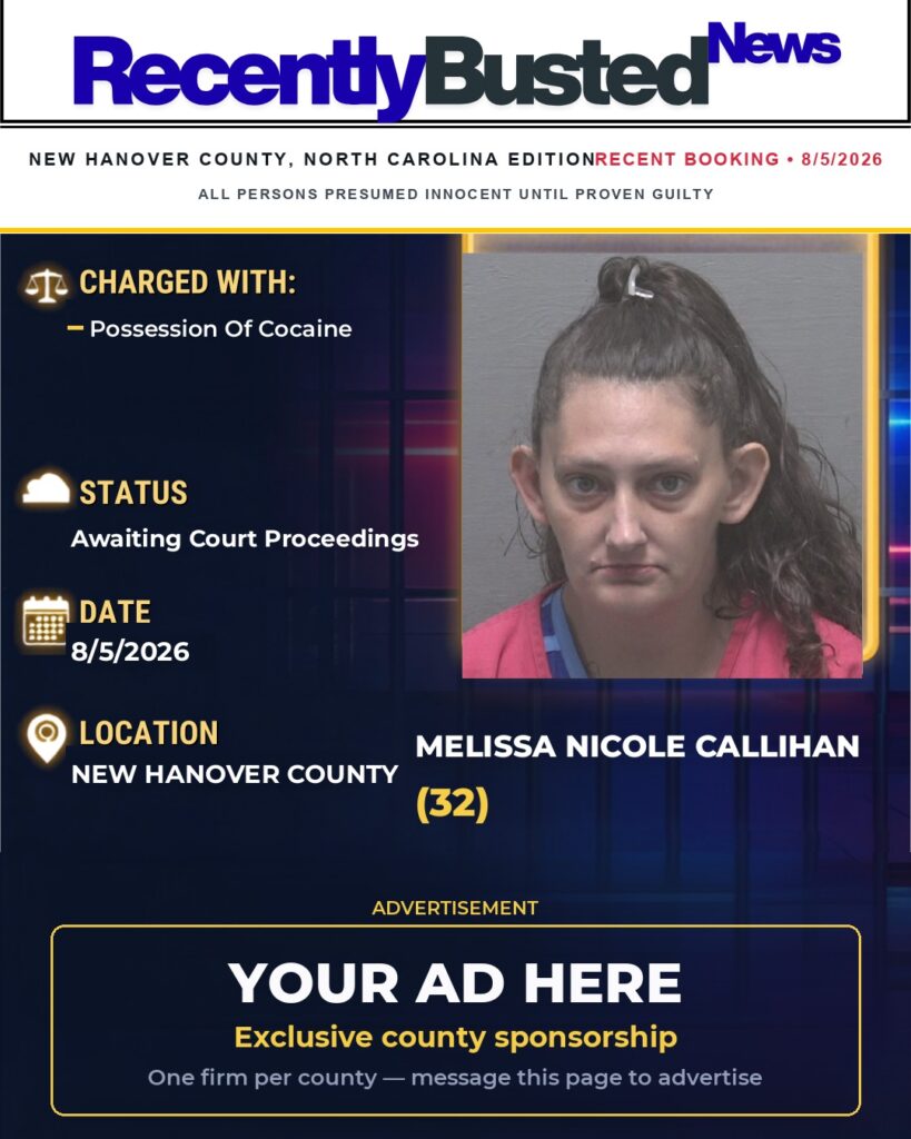 Arrest report โ MELISSA NICOLE CALLIHAN