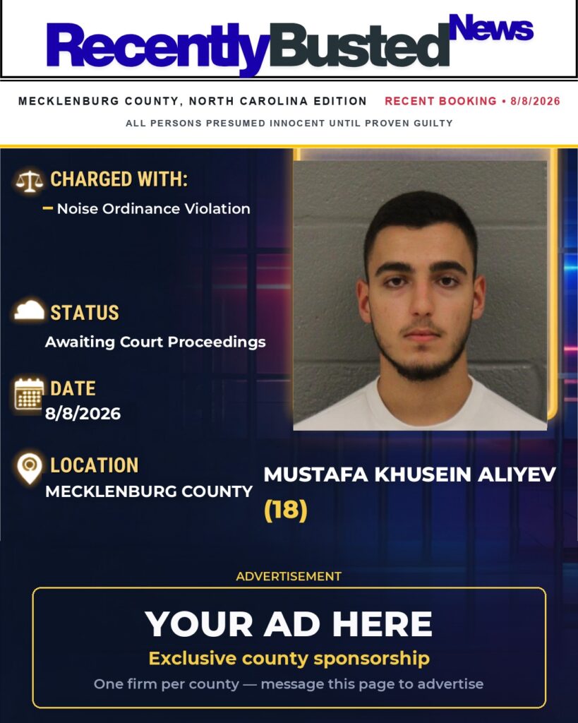 Arrest report — MUSTAFA KHUSEIN ALIYEV