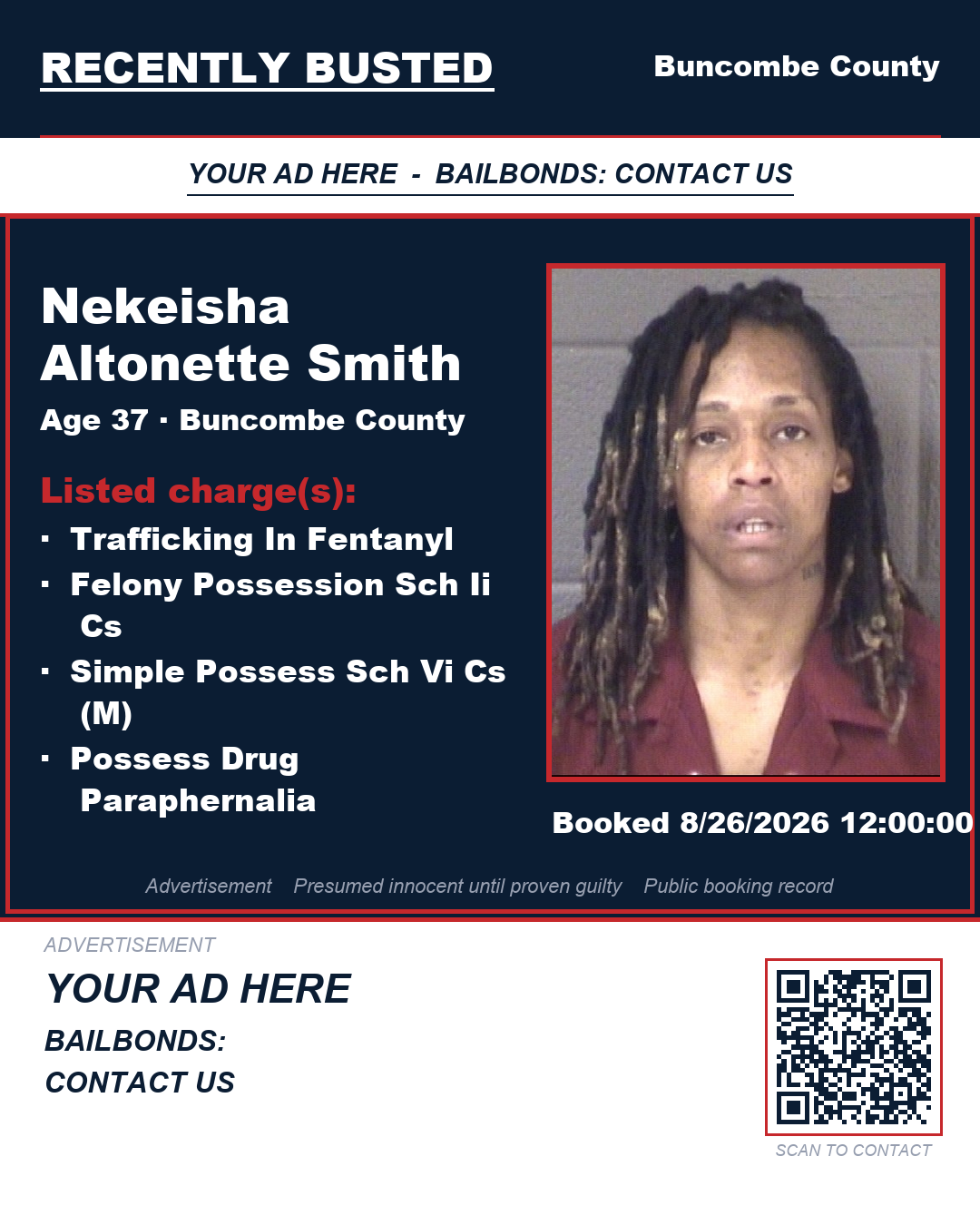 Arrest report - NEKEISHA ALTONETTE SMITH