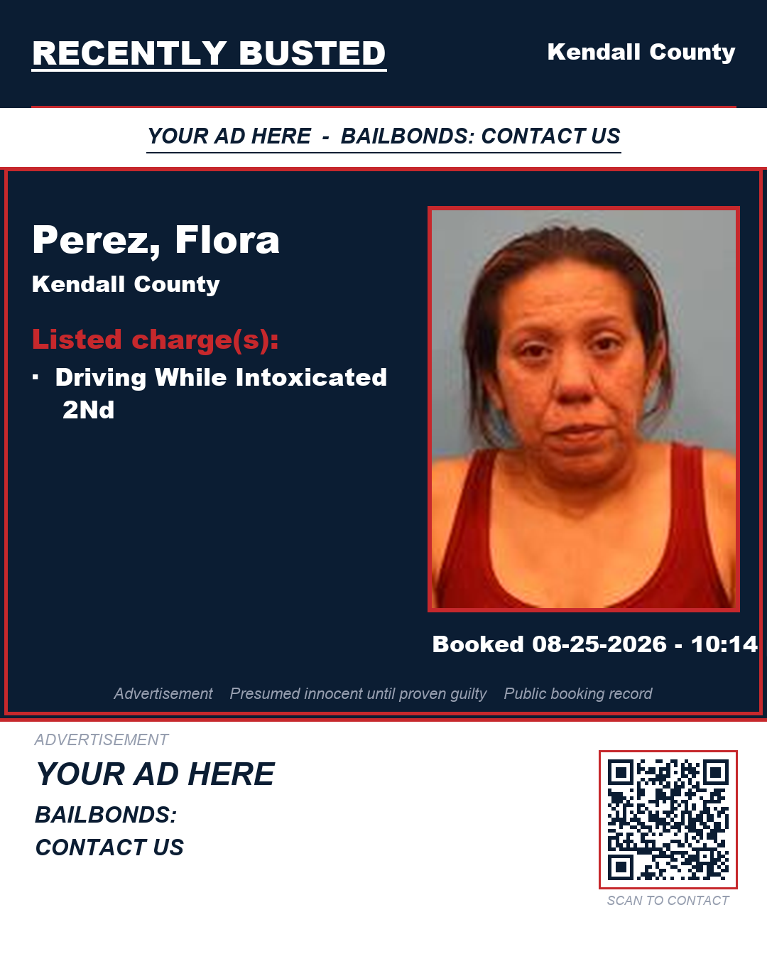 Arrest report - Perez, Flora