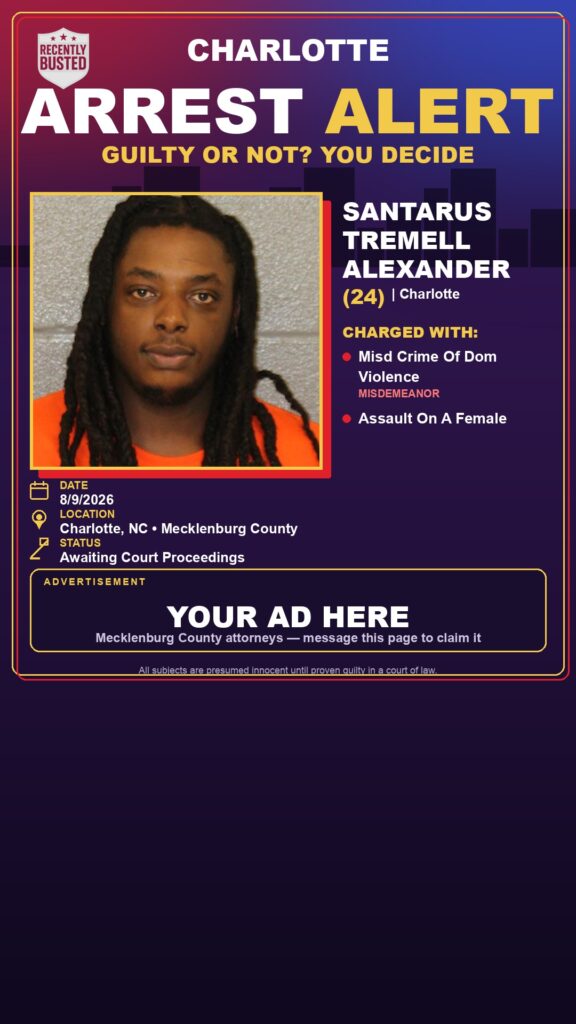 Arrest report — SANTARUS TREMELL ALEXANDER