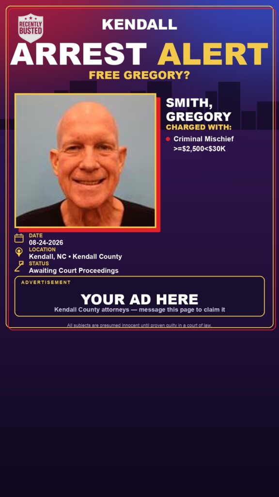 Arrest report — Smith, Gregory