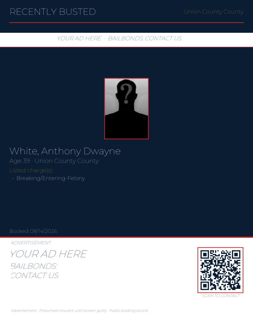 Arrest report — WHITE, ANTHONY DWAYNE