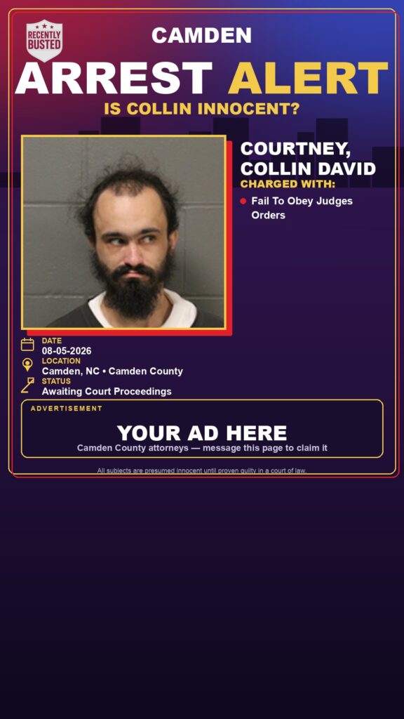 Arrest report — Courtney, Collin David