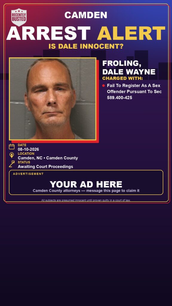 Arrest report — Froling, Dale Wayne