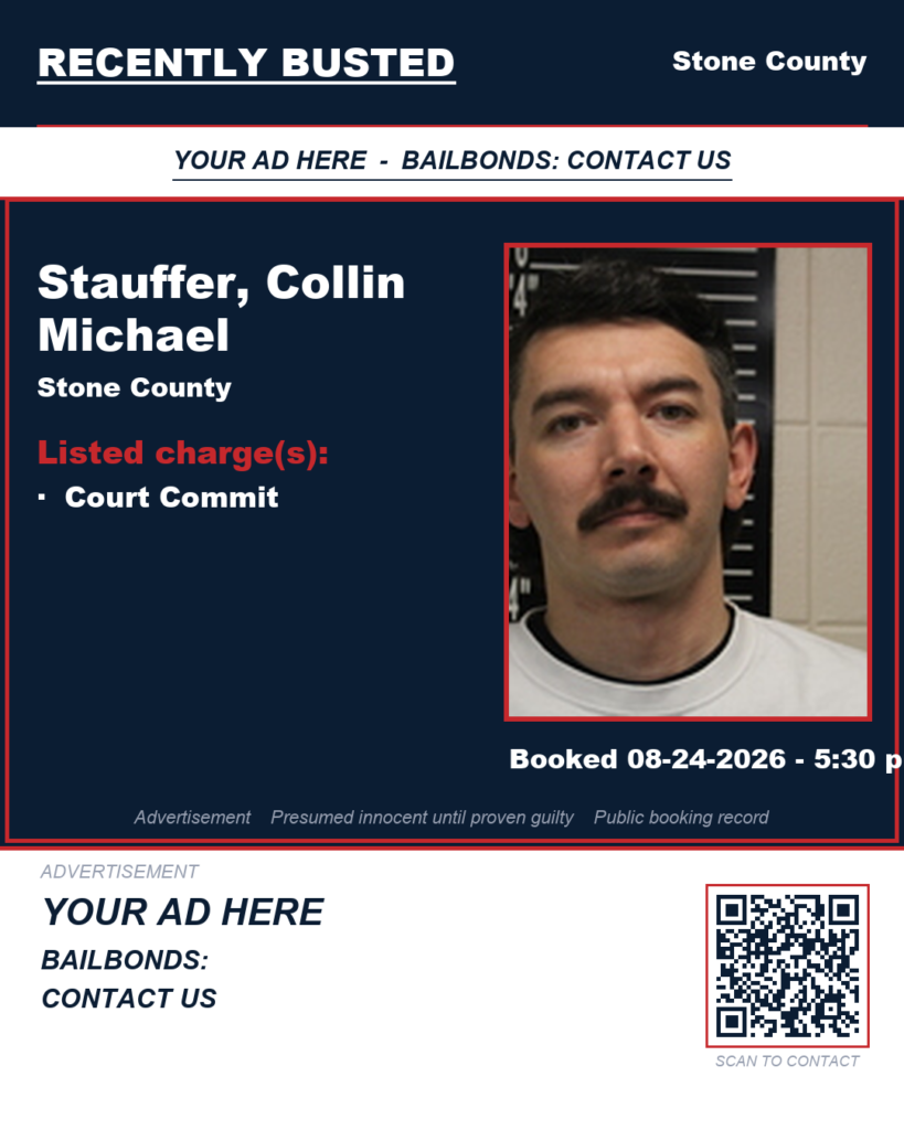 Arrest report — Stauffer, Collin Michael