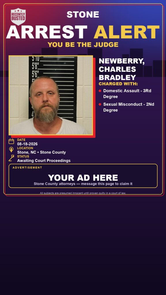 Arrest report — Newberry, Charles Bradley