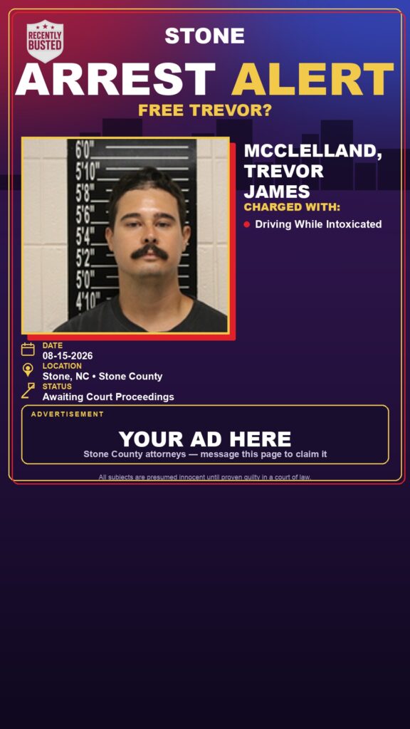 Arrest report — Mcclelland, Trevor James