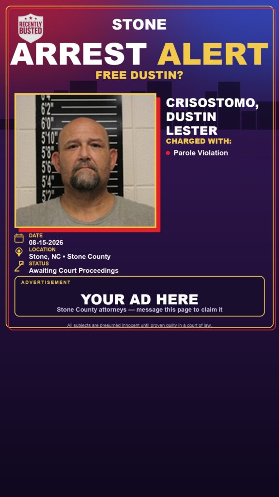 Arrest report — Crisostomo, Dustin Lester