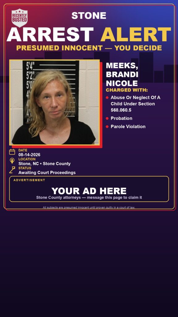 Arrest report — Meeks, Brandi Nicole
