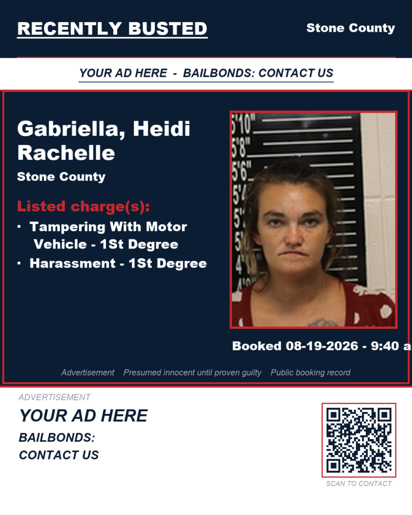 Arrest report — Gabriella, Heidi Rachelle