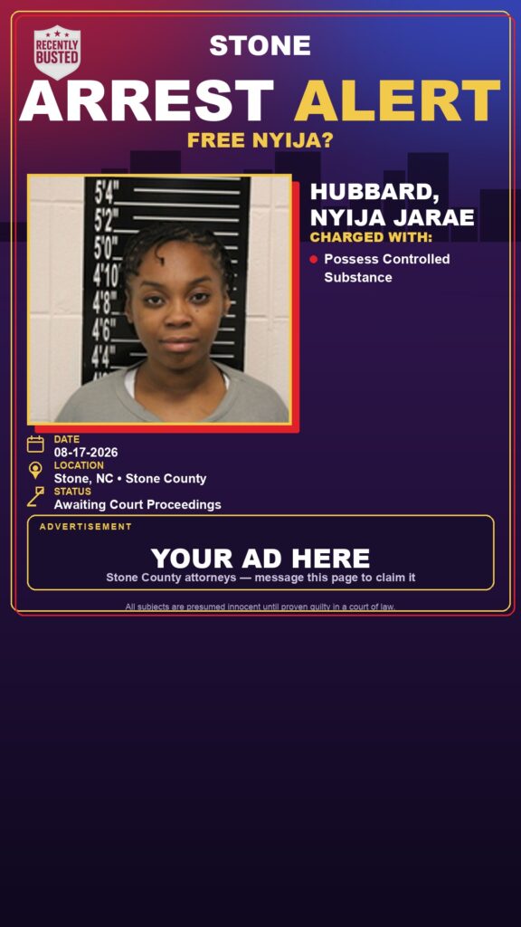 Arrest report — Hubbard, Nyija Jarae