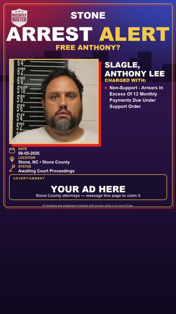 Arrest report — Slagle, Anthony Lee
