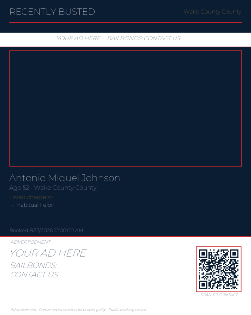 Arrest report - ANTONIO MIQUEL JOHNSON